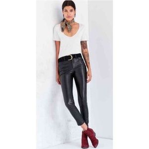 BDG faux leather high waisted pants
